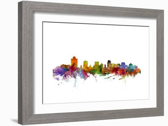 Salt Lake City Skyline-Michael Tompsett-Framed Art Print