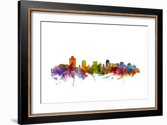 Salt Lake City Skyline-Michael Tompsett-Framed Art Print