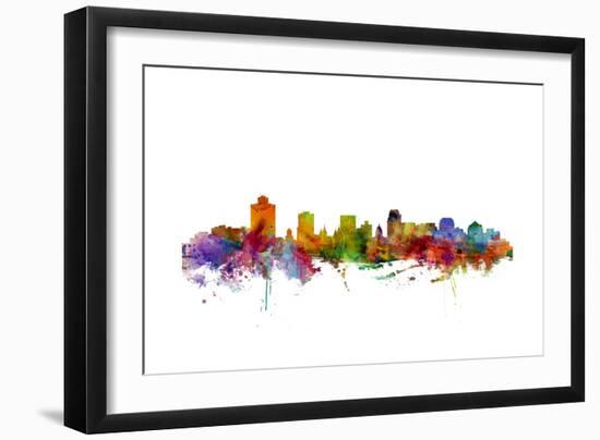 Salt Lake City Skyline-Michael Tompsett-Framed Art Print