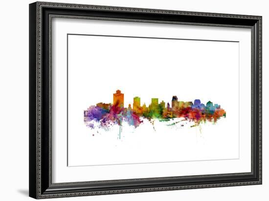 Salt Lake City Skyline-Michael Tompsett-Framed Art Print