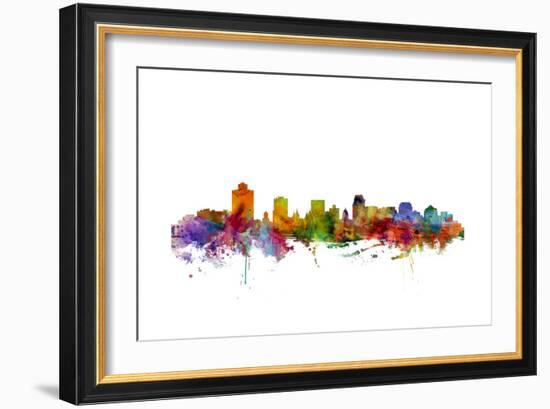 Salt Lake City Skyline-Michael Tompsett-Framed Art Print