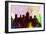 Salt Lake City Skyline-NaxArt-Framed Art Print