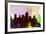 Salt Lake City Skyline-NaxArt-Framed Art Print