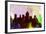 Salt Lake City Skyline-NaxArt-Framed Art Print