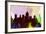 Salt Lake City Skyline-NaxArt-Framed Art Print