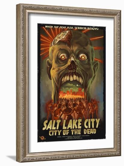 Salt Lake City, Utah - City of the Dead-Lantern Press-Framed Art Print