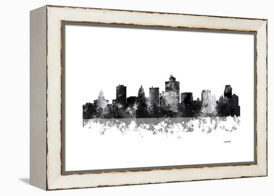 Salt Lake City Utah Skyline BG 1-Marlene Watson-Framed Premier Image Canvas