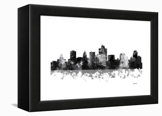 Salt Lake City Utah Skyline BG 1-Marlene Watson-Framed Premier Image Canvas