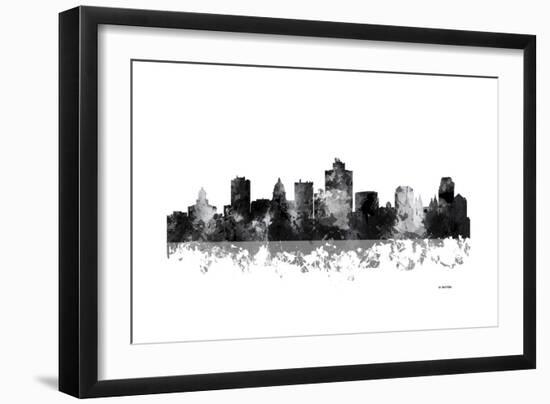 Salt Lake City Utah Skyline BG 1-Marlene Watson-Framed Giclee Print