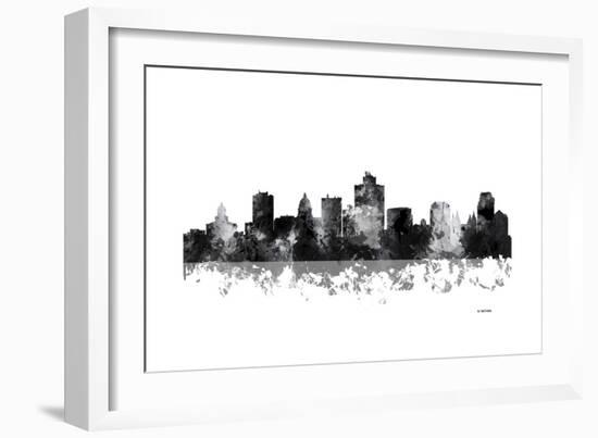 Salt Lake City Utah Skyline BG 1-Marlene Watson-Framed Giclee Print