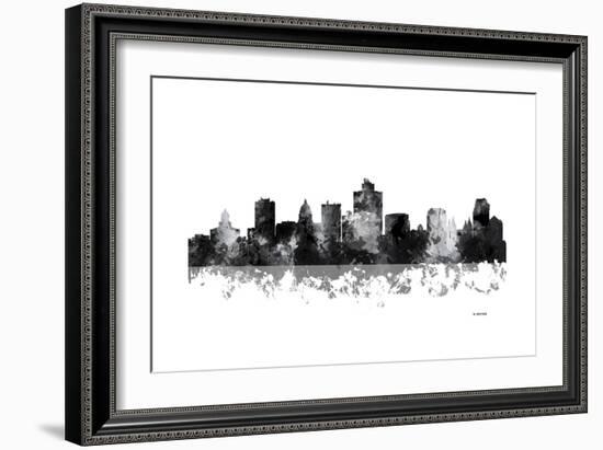 Salt Lake City Utah Skyline BG 1-Marlene Watson-Framed Giclee Print