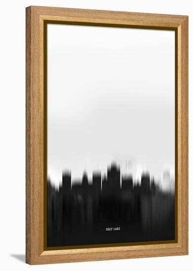 Salt Lake Downtown-NaxArt-Framed Stretched Canvas