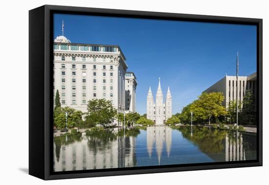 Salt Lake Temple, Temple Square, Salt Lake City, Utah, United States of America, North America-Michael DeFreitas-Framed Premier Image Canvas