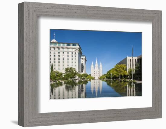 Salt Lake Temple, Temple Square, Salt Lake City, Utah, United States of America, North America-Michael DeFreitas-Framed Photographic Print