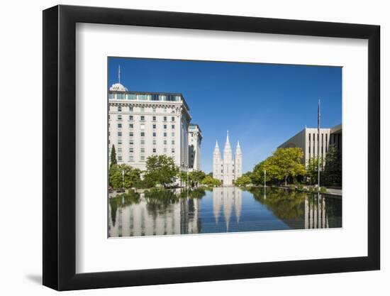 Salt Lake Temple, Temple Square, Salt Lake City, Utah, United States of America, North America-Michael DeFreitas-Framed Photographic Print