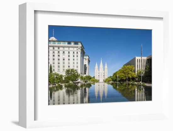 Salt Lake Temple, Temple Square, Salt Lake City, Utah, United States of America, North America-Michael DeFreitas-Framed Photographic Print