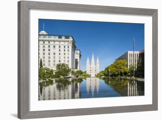 Salt Lake Temple, Temple Square, Salt Lake City, Utah, United States of America, North America-Michael DeFreitas-Framed Photographic Print