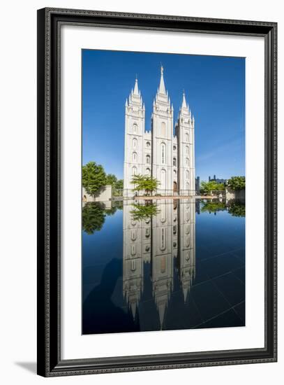Salt Lake Temple, Temple Square, Salt Lake City, Utah, United States of America, North America-Michael DeFreitas-Framed Photographic Print