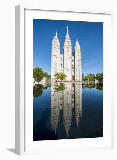 Salt Lake Temple, Temple Square, Salt Lake City, Utah, United States of America, North America-Michael DeFreitas-Framed Photographic Print