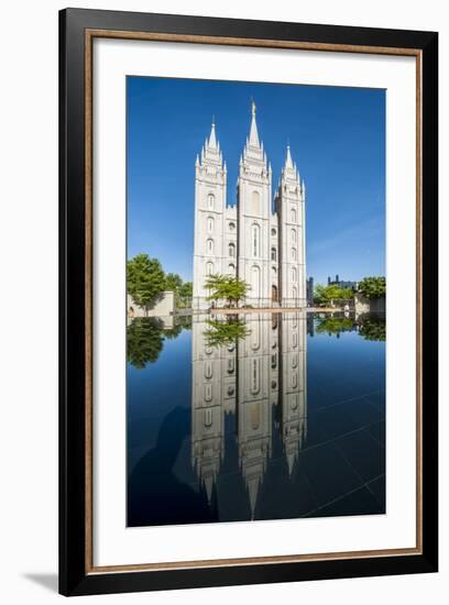 Salt Lake Temple, Temple Square, Salt Lake City, Utah, United States of America, North America-Michael DeFreitas-Framed Photographic Print