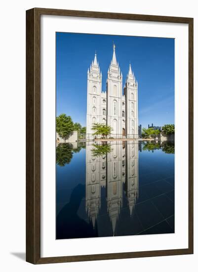 Salt Lake Temple, Temple Square, Salt Lake City, Utah, United States of America, North America-Michael DeFreitas-Framed Photographic Print