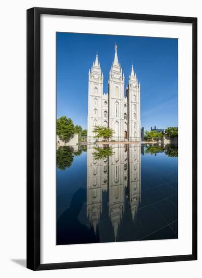 Salt Lake Temple, Temple Square, Salt Lake City, Utah, United States of America, North America-Michael DeFreitas-Framed Photographic Print