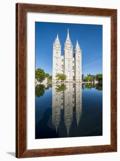 Salt Lake Temple, Temple Square, Salt Lake City, Utah, United States of America, North America-Michael DeFreitas-Framed Photographic Print