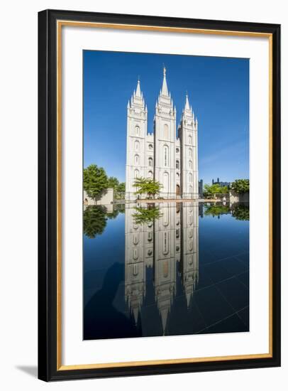 Salt Lake Temple, Temple Square, Salt Lake City, Utah, United States of America, North America-Michael DeFreitas-Framed Photographic Print