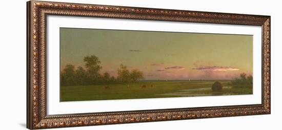 Salt Marsh at Southport, Connecticut, c.1862-1863-Martin Johnson Heade-Framed Giclee Print