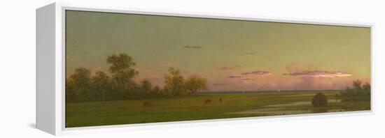 Salt Marsh at Southport, Connecticut, c.1862-1863-Martin Johnson Heade-Framed Premier Image Canvas