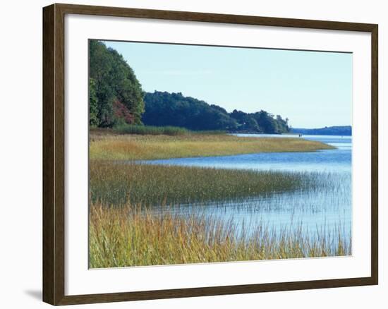 Salt Marsh Bordering the Royal River, Maine, USA-Jerry & Marcy Monkman-Framed Photographic Print