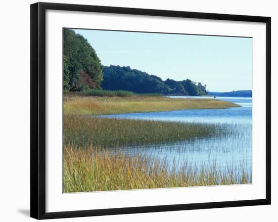 Salt Marsh Bordering the Royal River, Maine, USA-Jerry & Marcy Monkman-Framed Photographic Print