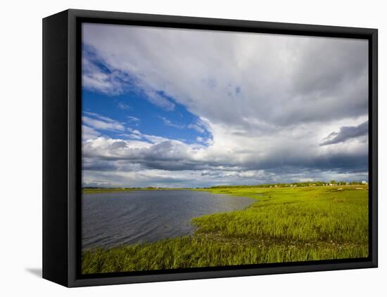 Salt Marsh side of Long Beach in Stratford, Connecticut, USA-Jerry & Marcy Monkman-Framed Premier Image Canvas