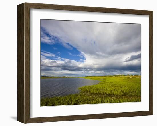 Salt Marsh side of Long Beach in Stratford, Connecticut, USA-Jerry & Marcy Monkman-Framed Photographic Print