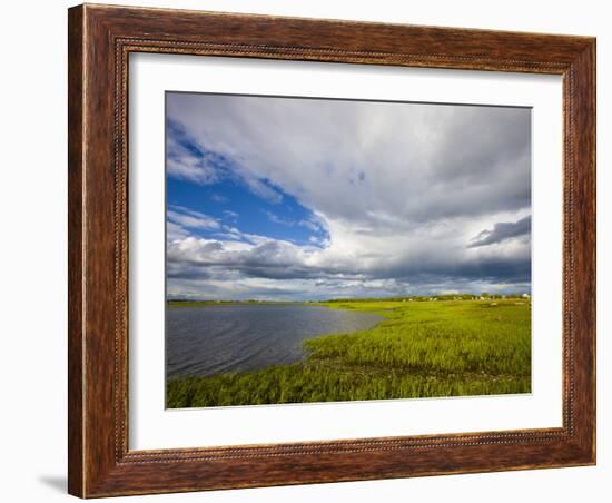 Salt Marsh side of Long Beach in Stratford, Connecticut, USA-Jerry & Marcy Monkman-Framed Photographic Print