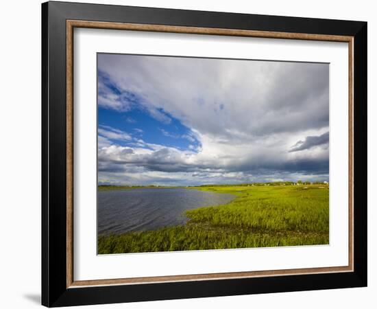 Salt Marsh side of Long Beach in Stratford, Connecticut, USA-Jerry & Marcy Monkman-Framed Photographic Print