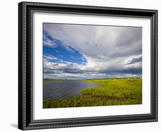 Salt Marsh side of Long Beach in Stratford, Connecticut, USA-Jerry & Marcy Monkman-Framed Photographic Print