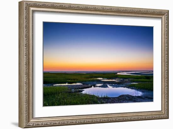 Salt Marsh Tidal Pools at Low Tide, Boat Meadow Beach, Eastham, Cape Cod, Massachusetts, USA-Mira-Framed Photographic Print