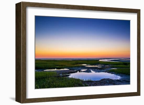 Salt Marsh Tidal Pools at Low Tide, Boat Meadow Beach, Eastham, Cape Cod, Massachusetts, USA-Mira-Framed Photographic Print