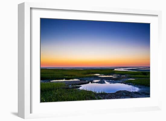 Salt Marsh Tidal Pools at Low Tide, Boat Meadow Beach, Eastham, Cape Cod, Massachusetts, USA-Mira-Framed Photographic Print