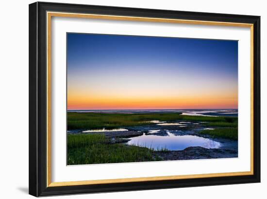 Salt Marsh Tidal Pools at Low Tide, Boat Meadow Beach, Eastham, Cape Cod, Massachusetts, USA-Mira-Framed Photographic Print