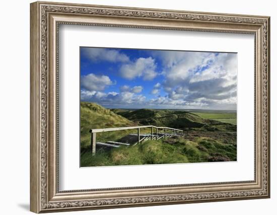 Salt Marshes Along the 'List Kšnigshafen' from the 'Jensmettenberg' across Vegetated Dunes-Uwe Steffens-Framed Photographic Print