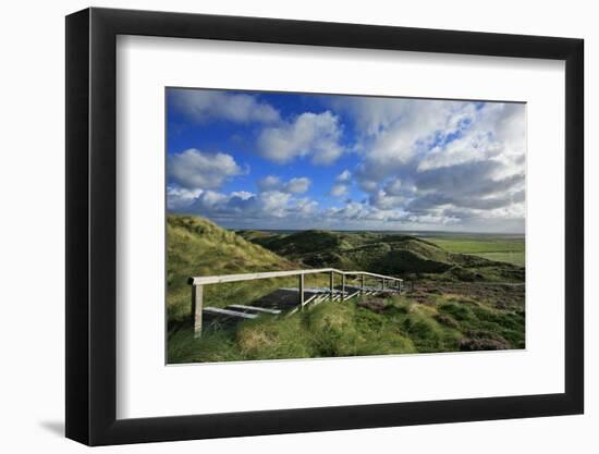 Salt Marshes Along the 'List Kšnigshafen' from the 'Jensmettenberg' across Vegetated Dunes-Uwe Steffens-Framed Photographic Print