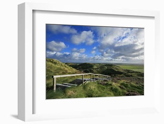 Salt Marshes Along the 'List Kšnigshafen' from the 'Jensmettenberg' across Vegetated Dunes-Uwe Steffens-Framed Photographic Print