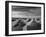 Salt Mine at Sambhar Lake, Sambhar, Rajasthan, India. Black and White Version-f9photos-Framed Photographic Print