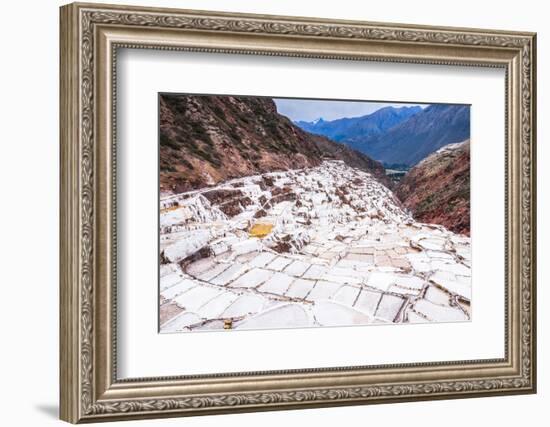 Salt Pans (Salinas De Maras), Maras, Near Cusco (Cuzco), Peru, South America-Matthew Williams-Ellis-Framed Photographic Print