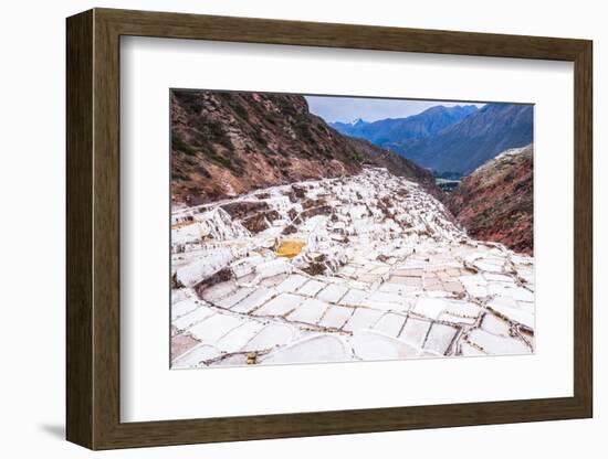 Salt Pans (Salinas De Maras), Maras, Near Cusco (Cuzco), Peru, South America-Matthew Williams-Ellis-Framed Photographic Print