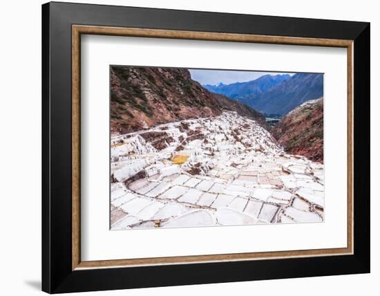 Salt Pans (Salinas De Maras), Maras, Near Cusco (Cuzco), Peru, South America-Matthew Williams-Ellis-Framed Photographic Print
