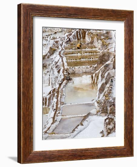 Salt Ponds, Maras, Peru-Diane Johnson-Framed Photographic Print