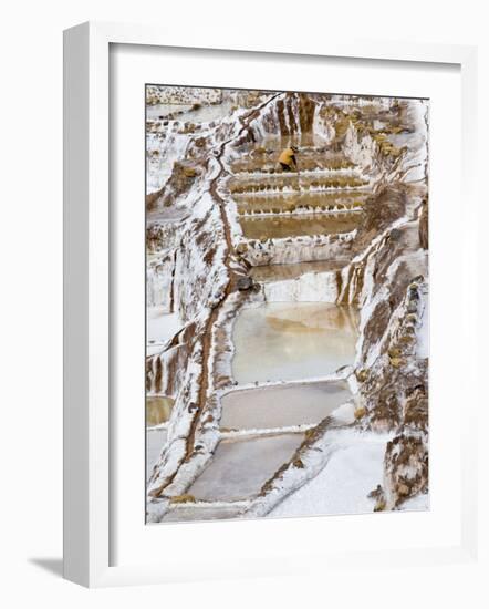 Salt Ponds, Maras, Peru-Diane Johnson-Framed Photographic Print